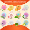 KASTU Bath Bombs Salt Balls12 PCS Gift SetVanilla Menthol Rose Extract Essential OilsMoisturizing Dry SkinFizzy SpaRelax
