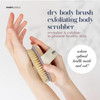 MainBasics Dry Brushing Body Brush for Lymphatic Drainage Dry Skin Cellulite Blood Circulation with Exfoliating Natural