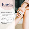 MainBasics Dry Brushing Body Brush for Lymphatic Drainage Dry Skin Cellulite Blood Circulation with Exfoliating Natural