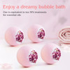 KASTU Dried Flower Bath Bombs Salt Balls4Pack Gift SetRose Extract Essential OilsMoisturizing Dry SkinFizzy SpaRelaxatio