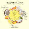 Spongelle Coconut Verbena Spongette Loofah Body Scrubber Bath Shower Loofah for Women Body Scrubber Exfoliator with Body