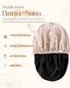 YANIBEST Silk Bonnet Satin Bonnet for Sleeping Women Men Adjustable Double Layer Hair Bonnet for Curly Braids Reduce Fri