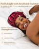 YANIBEST Silk Bonnet Satin Bonnet for Sleeping Women Men Adjustable Double Layer Hair Bonnet for Curly Braids Reduce Fri