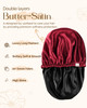 YANIBEST Silk Bonnet Satin Bonnet for Sleeping Women Men Adjustable Double Layer Hair Bonnet for Curly Braids Reduce Fri