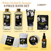 Gift Baskets for women Mom Gifts Bath and Body Spa Set Orchid Jasmine Home Spa Set With Body Scrubs Lotions Oils Gels an