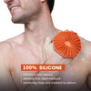 iTokGok Premium 2in1 SilverInfused Silicone Body Scrubber DoubleSided Design Body Brush Silicone Body Scrubber Exfoliati