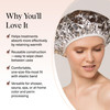 Kitsch Aluminum Foil Heat Cap for Deep Conditioning Reusable Hair Streamer For Coloring Perm Treatment Heat Cap with Ela