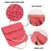 Evridwear Exfoliating Back Scrubber for Shower DoubleSided Body Scrubber with Handles Deep Clean Massage Exfoliate Back