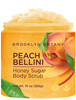 Brooklyn Botany Peach Bellini Honey Sugar Scrub for Body 10 oz Deeply Hydrating and Gently Exfoliating Body Scrub for Wo