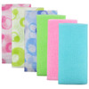 Meetory 6 Pieces Exfoliating Nylon Bath Cloth Towel 35 inches 90cm Beauty Skin Bath Wash Cloth Towel Massage for Women a