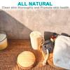 6 pcsSet 44 Natural Exfoliating Face Pad Loofah Sponge Facial Brush Shower Scrubber Body Bath Spa for Men Women Renewabl