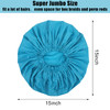 4 Pieces Jumbo Shower Caps Extra Large Waterproof Shower Caps for Braids Bath Hair Hat for Women Long Hair Soft and Comf