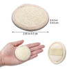 18 Packs Exfoliating Loofah Sponge Pads Mini Facial Body Bath Shower Loofah Sponge Pad Natural Exfoliating Scrubber Brus