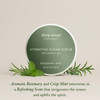Deep Steep Sugar Scrub Rosemary Mint 8 oz Exfoliating Body Scrub with Organic Coconut Oil Shea Butter Argan Oil Vegan Cl