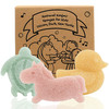 myHomeBody Konjac Baby Sponge for Bathing Cute Shapes Natural Kids Bath loofah for Infants Toddler Newborns Safe PlantBa