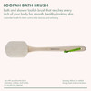EcoTools Loofah Bath Brush Back Brush for Bath Shower Made with Long Handle Natural Loofah Material for Exfoliation Show
