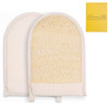 European M6 Loofah Exfoliating Body Scrubber Mitt DualSided Natural Egyptian Luffa Glove for Shower Bath Large Size Orga