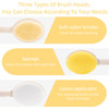 LFJ 19 Long Handle Shower Sponge Brush Set 3 in 1 Body Brush Bath Sponge and Lotion Applicator Improved Skin Health Suit