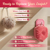 SILKLE Silicone Body Scrubber Gentle Exfoliating Shower Scrubber for Body Bath Silicone Shower Brush Loofah Alternative