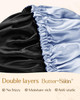 YANIBEST Adjustable Satin Bonnet Double Layer Hair Bonnet for Sleeping Bonnets for Women Hats Curly Natural Hair Sky Blu