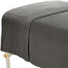 ForPro Microfiber Plush Massage Blanket Cool Grey Lightweight 100 Microfiber for Massage Tables Beds Sofas 60 W x 90 L