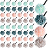 Shellwei 48 Pack Bath Sponge Shower Loofahs Bulk Pack 50g Soft Net Body Scrubber Shower Pouf Sponge Ball Body Mesh Pouf