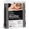 ForPro Professional Collection Premium Microfiber 3Piece Massage Sheet Set Black UltraLight Stain and WrinkleResistant I