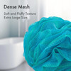 AmazerBath Charcoal Loofah Sponge Shower Loofah 60gPCS Body Scrubber Loofa Set of 4 Green Purple Blue Bath Sponge for Me