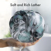 AmazerBath Charcoal Loofah Sponge Large Shower Loofah 75gPCS Body Scrubber Loofa Set of 4 Charcoal Blue Green Purple Red