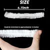 RONYOUNG 200PCS Disposable Shower Caps Bulk 16 Plastic Clear Hair Cap Elastic Waterproof Bath Caps for Women Hair Care C