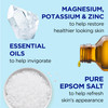 Dr Teals Epsom Salt Magnesium Soak Restorative Minerals with Magnesium Potassium Zinc Essential Oils 3 lbs Pack of 4