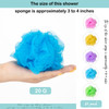 CHENGU 80 Pcs Loofah Bulk Sponge Bath Sponges for Shower Bath Luffa Bulk Pouf Shower Puff Wash Body Pouf Mesh Loofah Exf