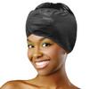 DONNA Silky Satin Wrap Cap Adjustable Hair Wrap for Women Soft Smooth Satin Head Wrap Comfortable Wide Design for Sleepi