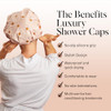 Kitsch Luxury Shower Caps for Women Reusable Waterproof Large Shower Cap for Women Nonslip Quickdry Hair Cap for Long an