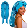 ROYBENS Long Bonnet Satin Hair Silk Bonnet for Sleeping Women Silky Bonnets for Women with Tie Band Sleep Cap for Braids
