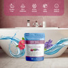 Dry Skin Bath Salt 32 Ounces 2 Lbs Epsom Salt with Natural Geranium and Lavender Essential Oils Plus Vitamin C in BPA Fr