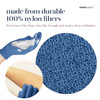 MainBasics Deep Exfoliating Bath Gloves HeavyTextured Nylon Shower Scrub for Dead Skin Removal Machine Washable 1 Pair P