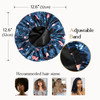 YANIBEST Adjustable Satin Bonnet Double Layer Hair Bonnet for Sleeping Bonnets for Women Hats Curly Natural Hair Orchid
