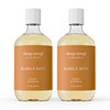 Deep Steep Bubble Bath Honey Blossom 17 oz Pack of 2 Hypoallergenic Clinically Tested Soothing Soak with Shea Butter Arg