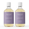 Deep Steep Bubble Bath Lavender Chamomile 17 oz Pack of 2 Hypoallergenic Clinically Tested Soothing Soak with Shea Butte
