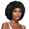 Extra Large Satin Bonnet Hair Cap 17inches Silk Bonnet for Sleeping Jumbo Silk Sleep Cap for Women Braids Curly Hair Loc
