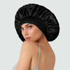 Extra Large Satin Bonnet Hair Cap 17inches Silk Bonnet for Sleeping Jumbo Silk Sleep Cap for Women Braids Curly Hair Loc