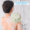 AmazerBath Loofah Sponge 75gPiece Exfoliating Bath Sponge Body Scrubber Loofa Set of 4 Neutral Colors Large