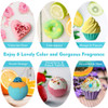 Aofmee Bath Bombs 6pcs Bubble Bath Bomb for Girls Handmade Fizzies Bathbombs for Women Natural Organic Kids Spa Kit Non