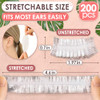 200 Pcs Ear Shower Caps Disposable Stretch Up From 19 To 46 Lightweight Disposable Ear Covers for Shower to Protect Ears
