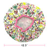 Reusable Bath Shower Cap Lined Oversized Waterproof Shower Caps Large Designed for all Hair Lengths with PEVA Lining Ela