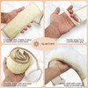 Almooni Natural Egyptian Loofah Back Scrubbers for Use in Shower Exfoliating Natural Loofah Back Scrubber for Shower for