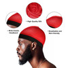 Selalu 4Pcs Wave Cap Silk Stocking Wave Caps for 360 Waves Silky Durag for Men Stain Caps
