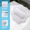 Beautybaby Bathtub Spa Pillow NonSlip 4 Strong Suction Cups Bath Pillows for Tub Head Neck Shoulder Support Breathable R
