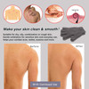 MIG4U Shower Exfoliating Scrub Gloves Medium to Heavy Bathing Gloves Body Wash Dead Skin Removal Deep Cleansing Sponge L